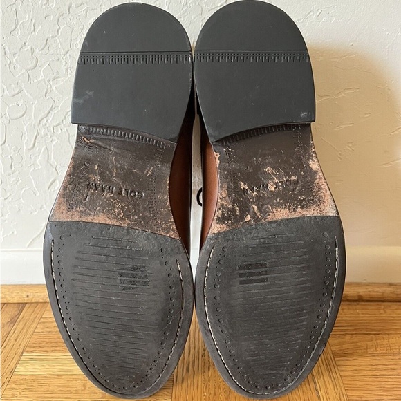 Cole Haan Mens Brown Benton Oxford Cap Toe Dress Shoes Size 8M Style C24120 - Picture 8 of 10